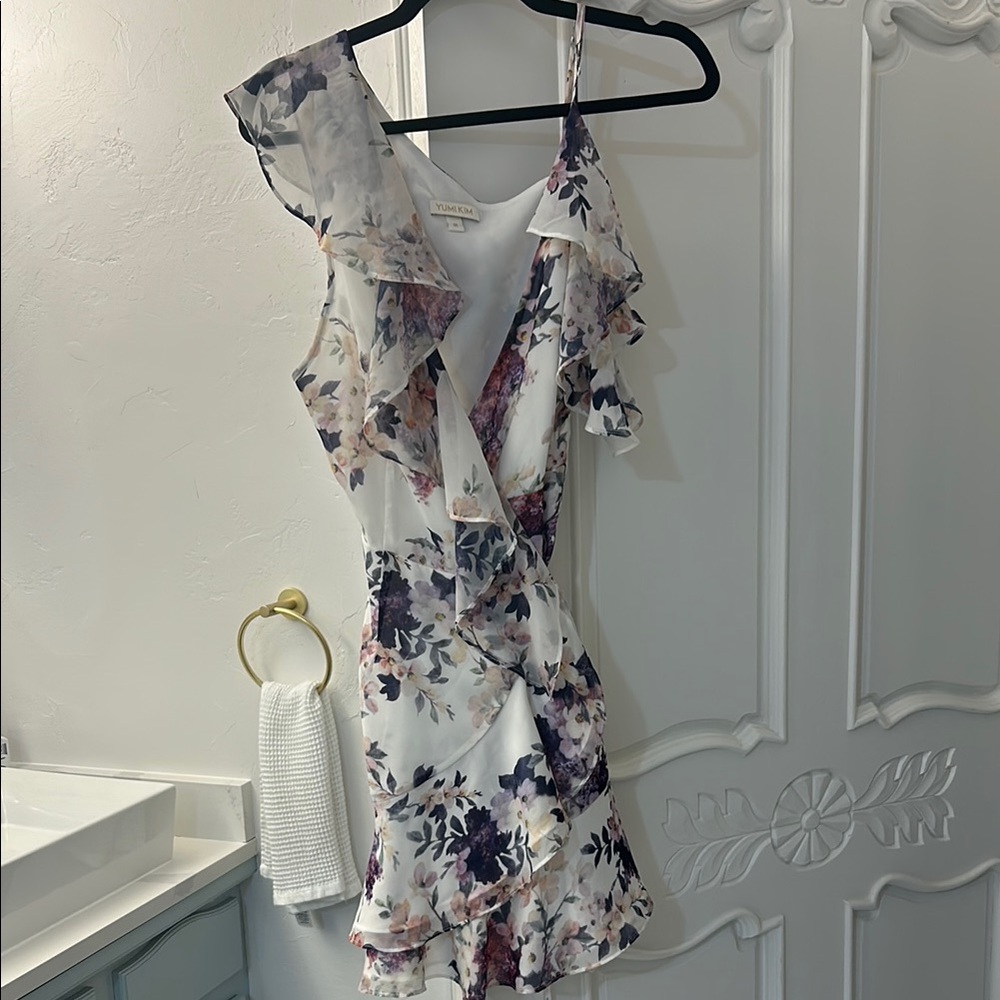 Yumi Kim Floral Ruffle Dress-Medium